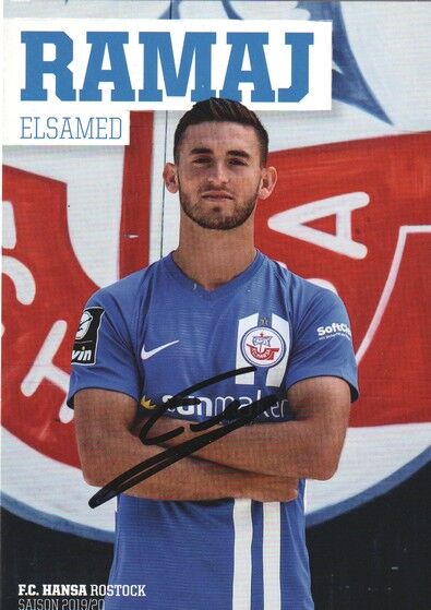 Autogramm Fussball | Hansa Rostock | 2019 | Elsamed RAMAJ