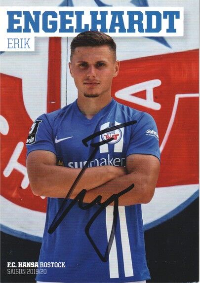 Autogramm Fussball | Hansa Rostock | 2019 | Erik ENGELHARDT
