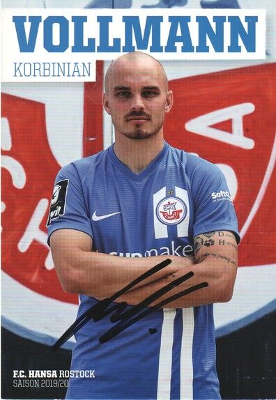 Autogramm Fussball | Hansa Rostock | 2019 | Korbinian VOLKMANN