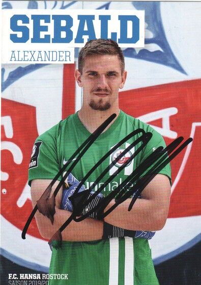 Autogramm Fussball | Hansa Rostock | 2019 | Alexander SEBALD