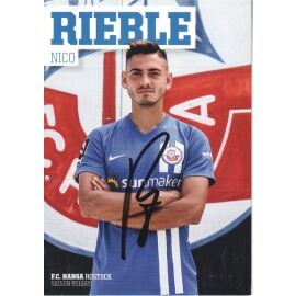 Autogramm Fussball | Hansa Rostock | 2019 | Nico RIEBLE