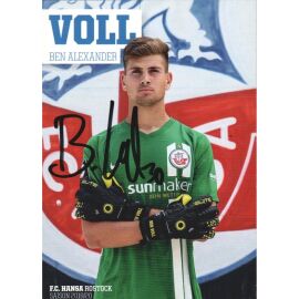 Autogramm Fussball | Hansa Rostock | 2019 | Ben Alexander VOLL