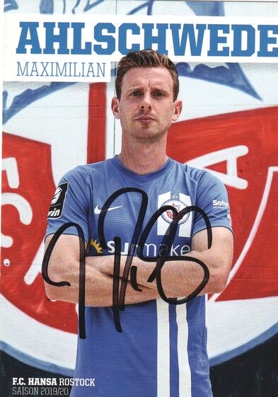 Autogramm Fussball | Hansa Rostock | 2019 | Maximilian AHLSCHWEDE