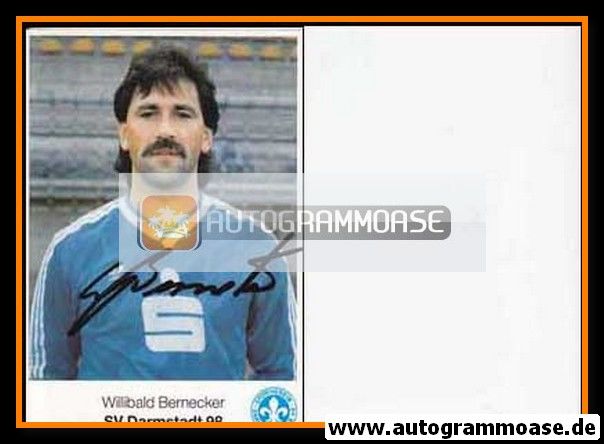 Autogramm Fussball | SV Darmstadt 98 | 1986 | Willibald BERNECKER