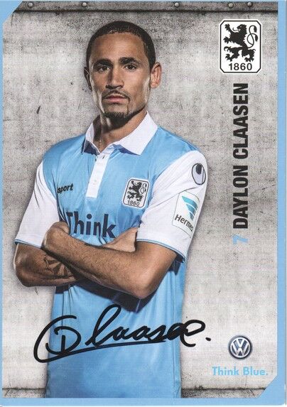 Autogramm Fussball | TSV 1860 München | 2014 | Daylon CLAASEN