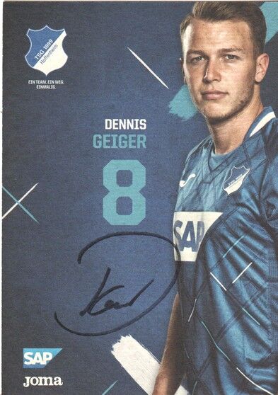 Autogramm Fussball | TSG 1899 Hoffenheim | 2019 | Dennis GEIGER