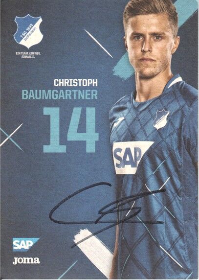 Autogramm Fussball | TSG 1899 Hoffenheim | 2019 | Christoph BAUMGARTNER