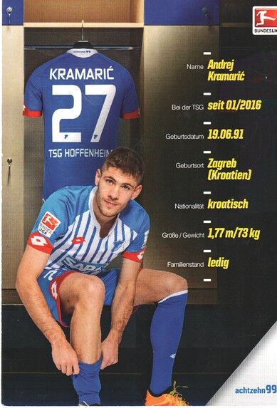 Autogramm Fussball | TSG 1899 Hoffenheim | 2015 | Andrej KRAMARIC 