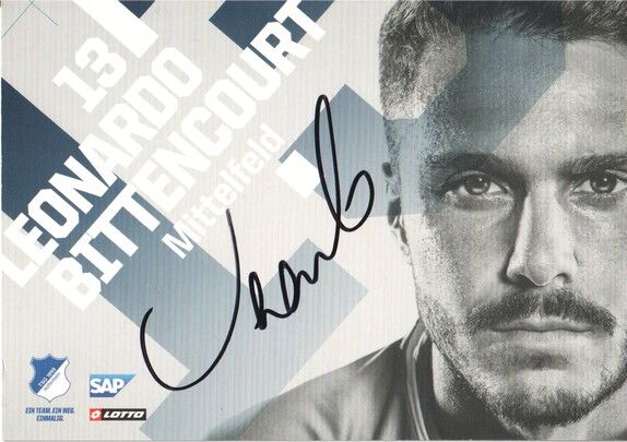 Autogramm Fussball | TSG 1899 Hoffenheim | 2018 | Leonardo BITTENCOURT