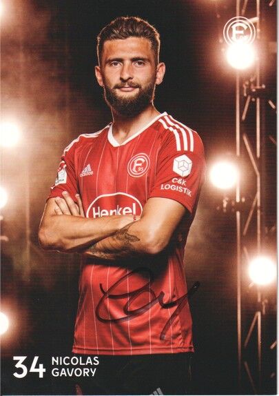 Autogramm Fussball | Fortuna Düsseldorf | 2022 | Nicolas GAVORY
