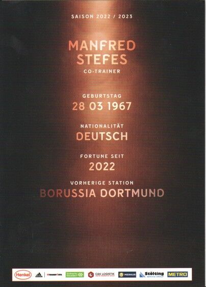 Autogramm Fussball | Fortuna Düsseldorf | 2022 | Manfred STEFES