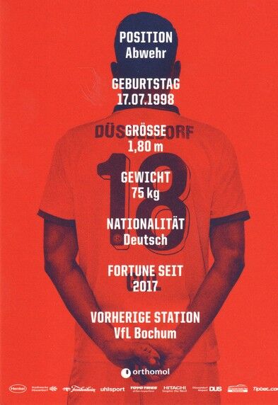 Autogramm Fussball | Fortuna Düsseldorf | 2017 | Gökhan GÜL 