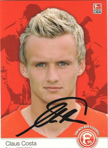 Autogramm Fussball | Fortuna Düsseldorf | 2009 | Claus COSTA