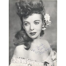 Autogramm Film (USA) | Ida LUPINO | 1947 (Portrait SW XL) "Escape Me Never"