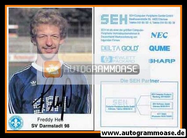 Autogramm Fussball | SV Darmstadt 98 | 1988 | Freddy HESS