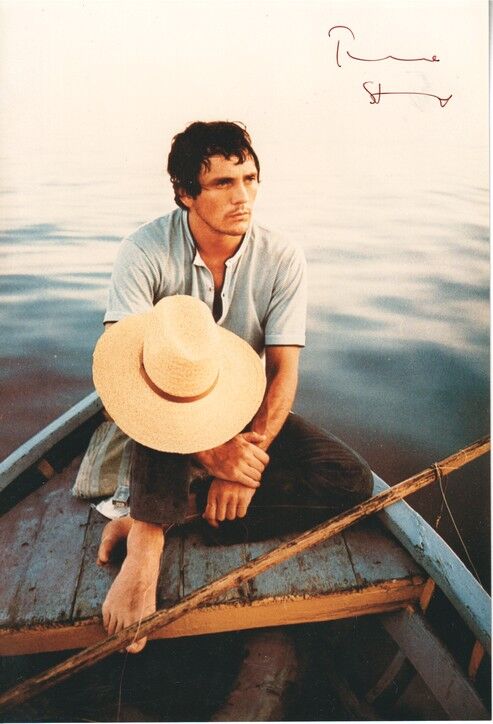 Autogramm Film (UK) | Terence STAMP | 1966 Foto (Portrait Color XL) "Modesty Blaise"