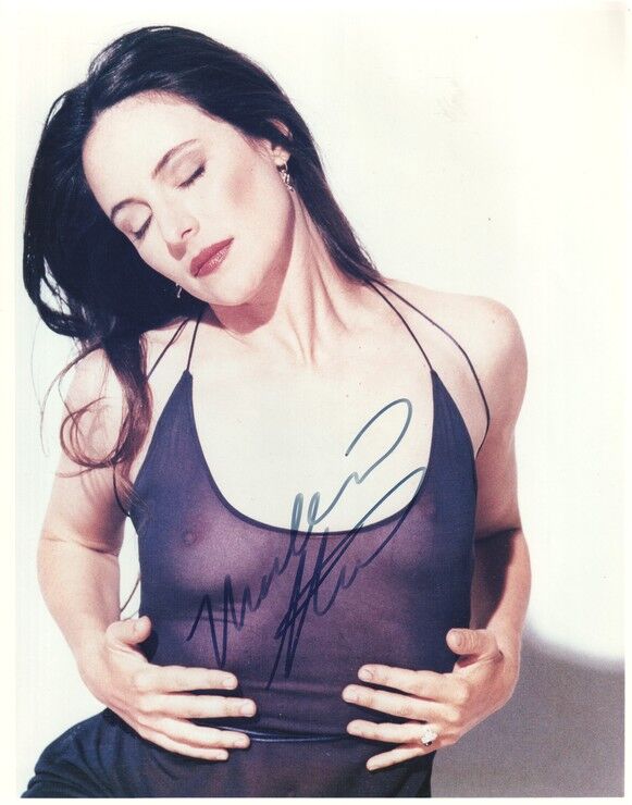 Autogramm Film (USA) | Madeleine STOWE | 1980er Foto (Portrait Color XL) SEXY