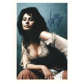 Autogramm Film (IT) | Sophia LOREN | 1972 Foto (Portrait Color XL) SEXY "La Mancha"
