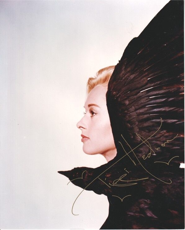 Autogramm Film (USA) | Tippi HEDREN | 1963 Foto (Portrait Color XL) "Die Vögel"