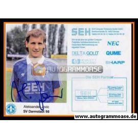 Autogramm Fussball | SV Darmstadt 98 | 1988 | Aleksander JOVIC