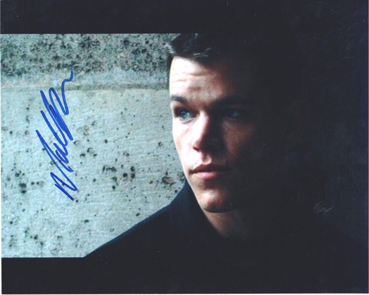 Autogramm Film (USA) | Matt DAMON | 2002 Foto (Portrait Color XL) "Bourne Identity"