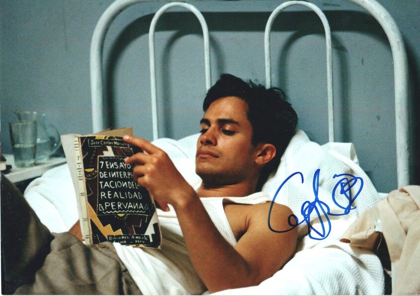Autogramm Film (MX) | Gael GARCIA BERNAL | 2004 Foto (Portrait Color XL) Motorcycle Diaries