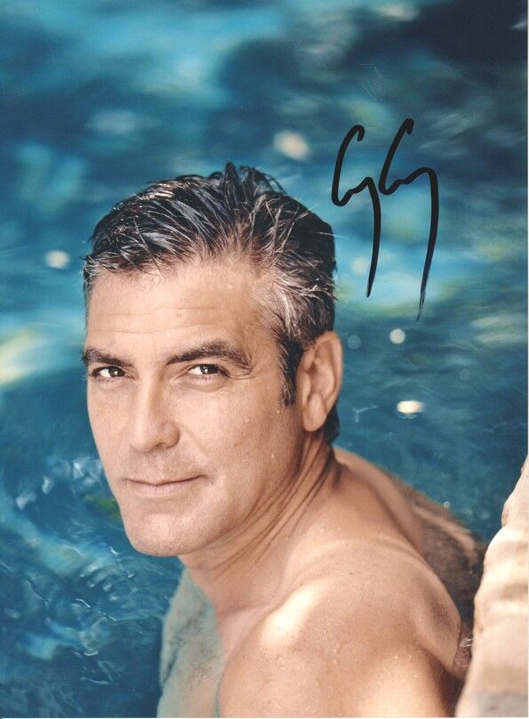 Autogramm Film (USA) | George CLOONEY | 2000er Foto (Portrait Color) XL