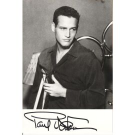 Autogramm Film (USA) | Paul NEWMAN | 1960er Foto (Portrait SW XL)