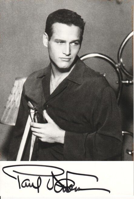 Autogramm Film (USA) | Paul NEWMAN | 1960er Foto (Portrait SW XL)