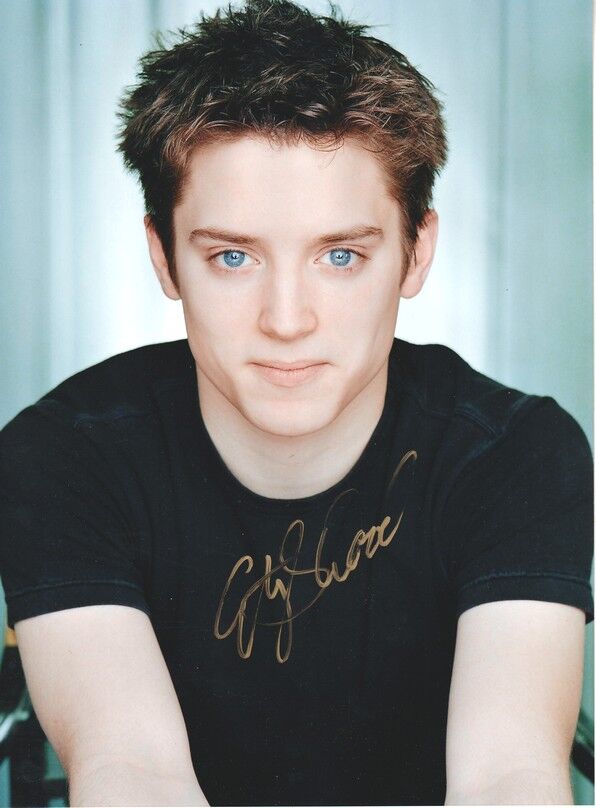 Autogramm Film (USA) | Elijah WOOD | 2000er Foto (Portrait Color XL)