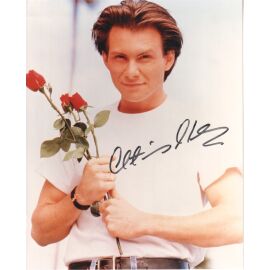 Autogramm Film (USA) | Christian SLATER | 1996 Foto (Portrait Color XL) "Bed Of Roses"