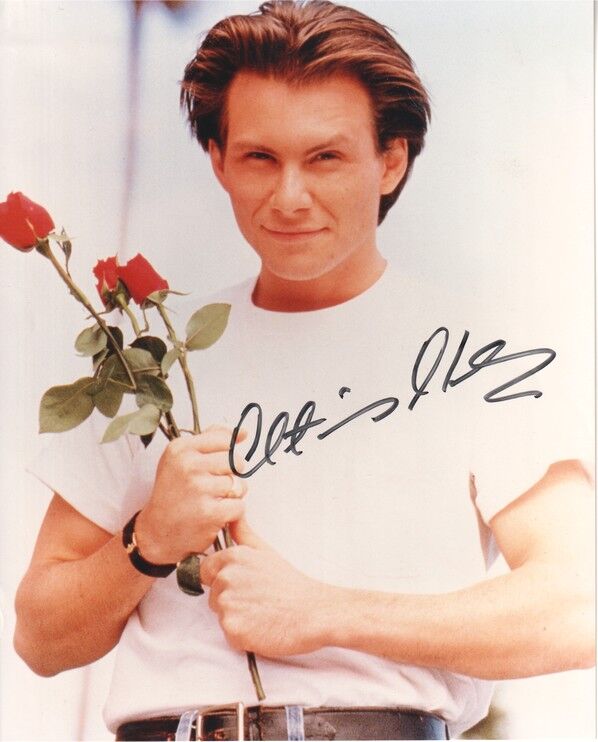 Autogramm Film (USA) | Christian SLATER | 1996 Foto (Portrait Color XL) "Bed Of Roses"