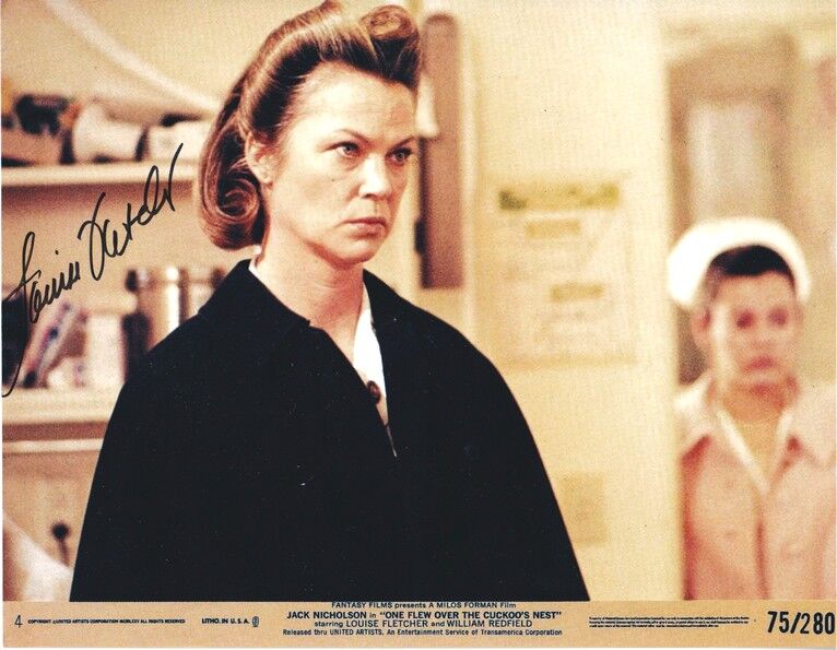 Autogramm Film (USA) | Louise FLETCHER | 1975 Foto (Portrait Color XL) "Cuckoos Nest"