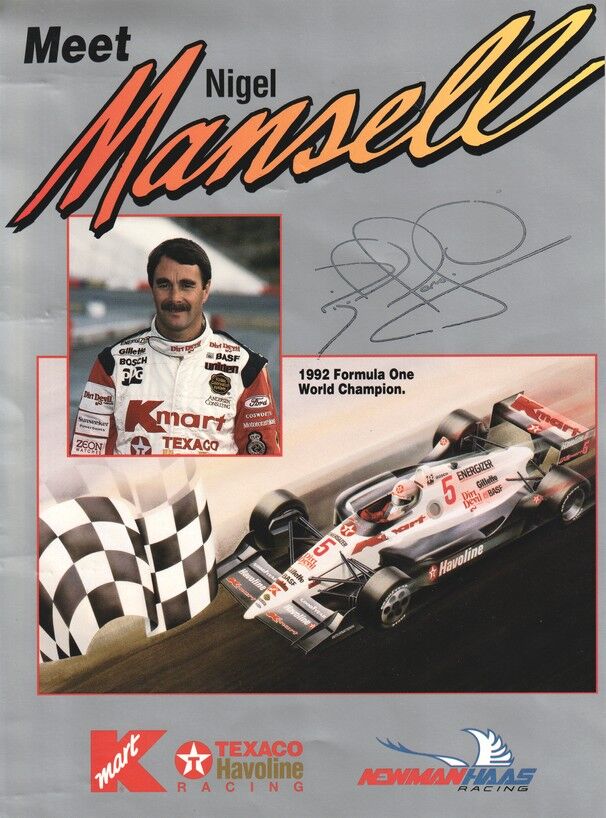 Autogramm Formel 1 (UK) | Nigel MANSELL | 1992 (Collage Color XL) Weltmeister