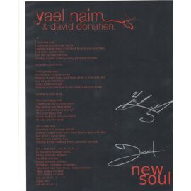 Autogramme Pop (FR) | David DONATIEN + Yael NAIM | 2007 Foto (Lyrics New Soul)