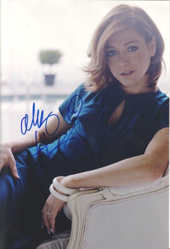 Autogramm Film (USA) | Alyson HANNIGAN | 2010er Foto (Portrait Color XL)