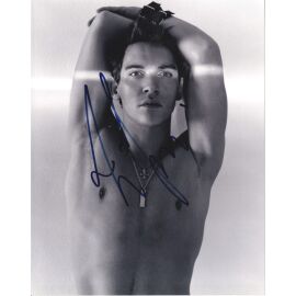 Autogramm Film (IRL) | Jonathan RHYS MEYERS | 2000er Foto (Portrait SW XL) TOPLESS