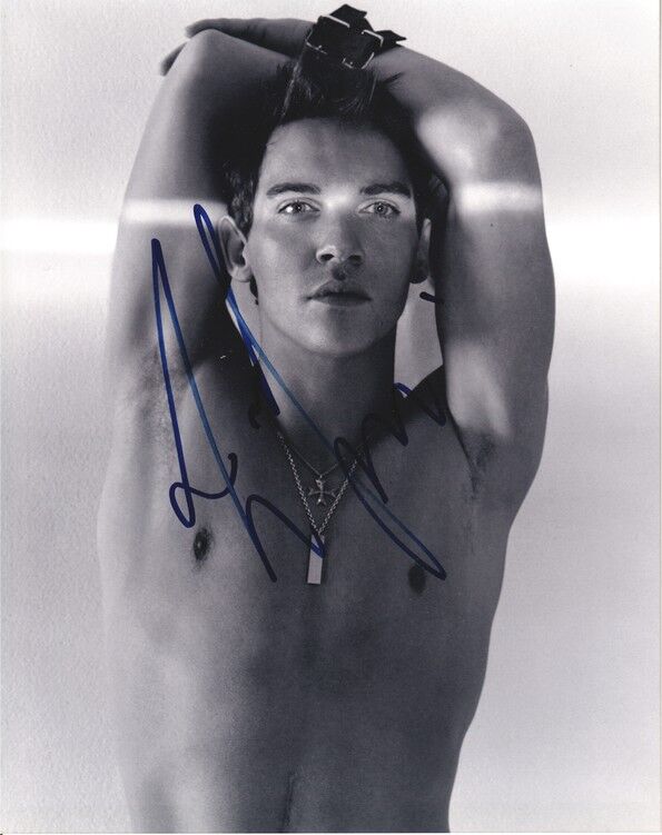 Autogramm Film (IRL) | Jonathan RHYS MEYERS | 2000er Foto (Portrait SW XL) TOPLESS