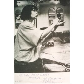 Autogramm Komponist (RU) | Sofia GUBAIDULINA | 1980er Foto (Portrait SW XL)