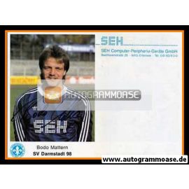 Autogramm Fussball | SV Darmstadt 98 | 1989 | Bodo MATTERN