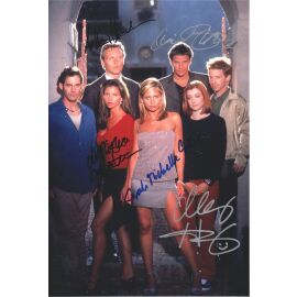 Autogramme Film (USA) | BUFFY VAMPIRE SLAYER CAST | 2000er Foto (Portrait Color XL) + 5 AG