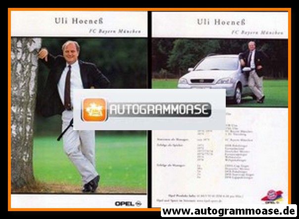 Autogramm Fussball | FC Bayern München | 2000 | Uli HOENESS