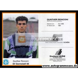 Autogramm Fussball | SV Darmstadt 98 | 1991 | Gunther RONCONI