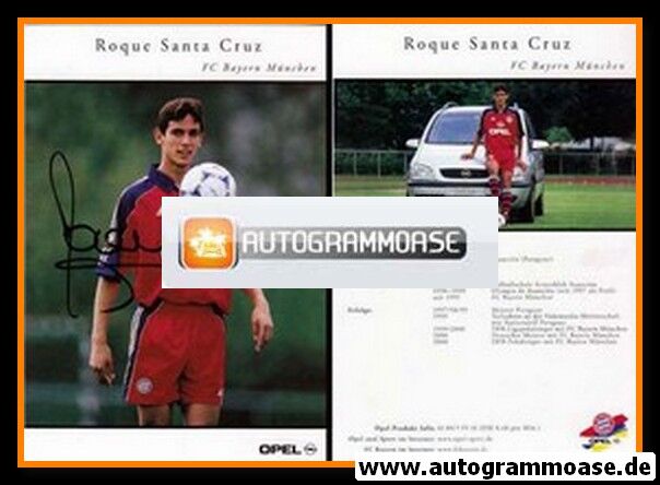 Autogramm Fussball | FC Bayern München | 2000 | Roque SANTA CRUZ