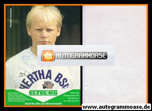 Autogramm Fussball | Hertha BSC Berlin | 1989 | Thorsten GOWITZKE