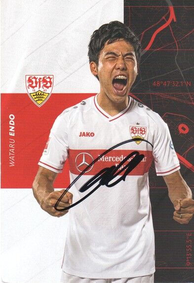 Autogramm Fussball | VfB Stuttgart | 2020 | Wataru ENDO