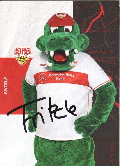 Autogramm Fussball | VfB Stuttgart | 2020 | FRITZLE (Maskottchen)
