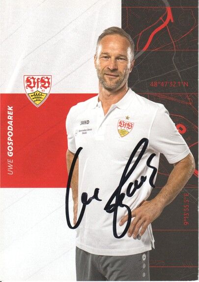 Autogramm Fussball | VfB Stuttgart | 2020 | Uwe GOSPODAREK