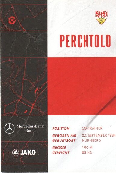 Autogramm Fussball | VfB Stuttgart | 2020 | Peter PERCHTOLD