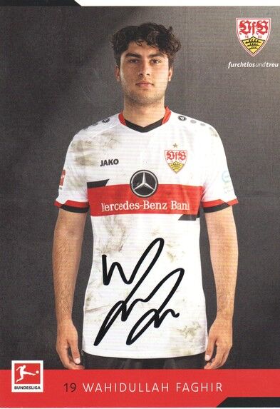 Autogramm Fussball | VfB Stuttgart | 2021 | Wahidullah FAGHIR